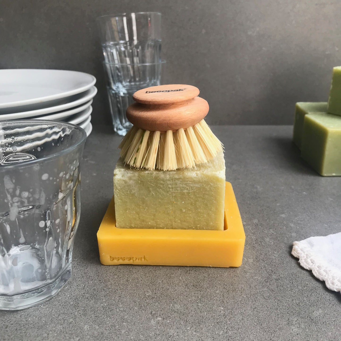 Sapone di Marsiglia 250gr con portasapone