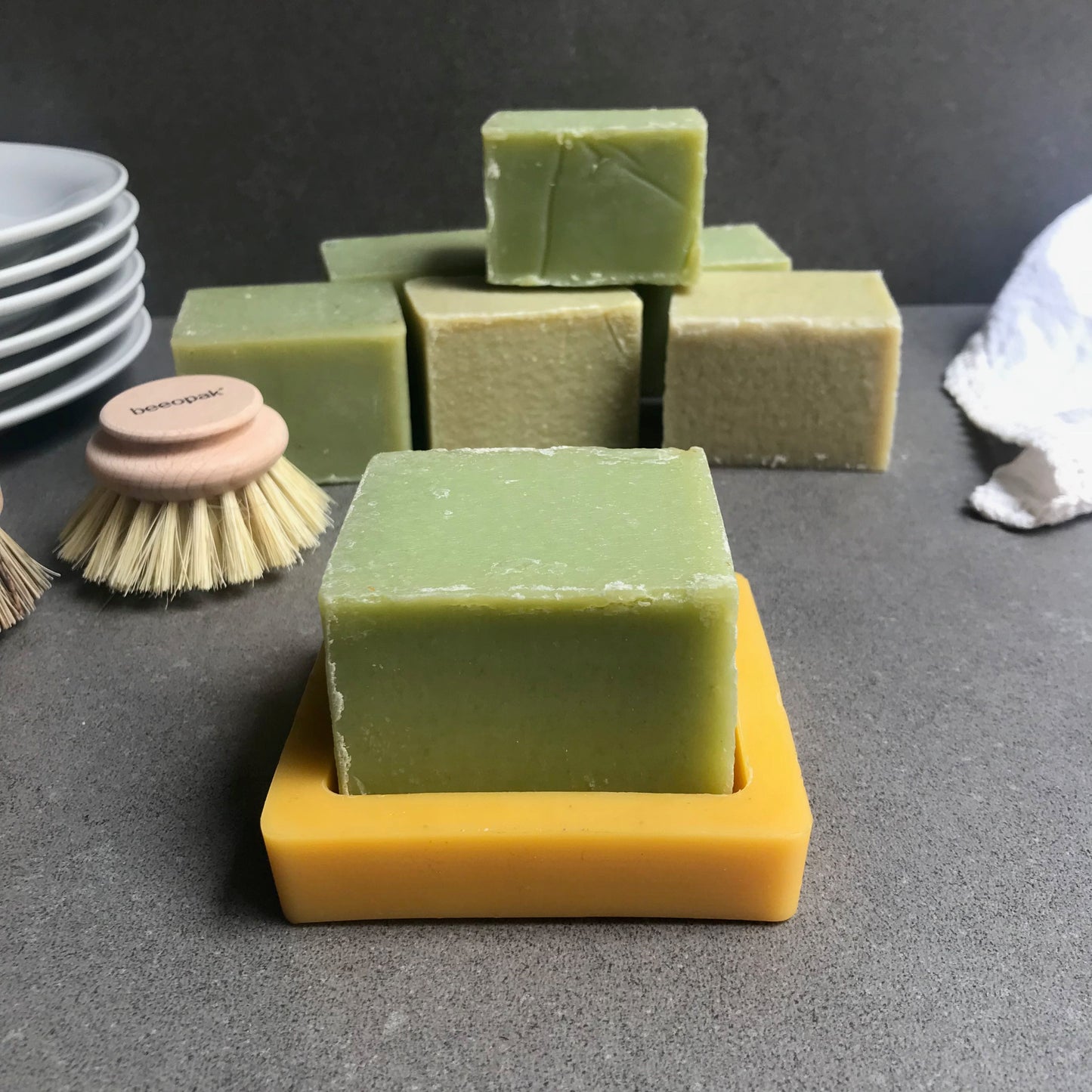 Sapone di Marsiglia 250gr con portasapone
