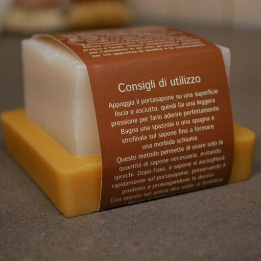 Sapone di Marsiglia con portasapone