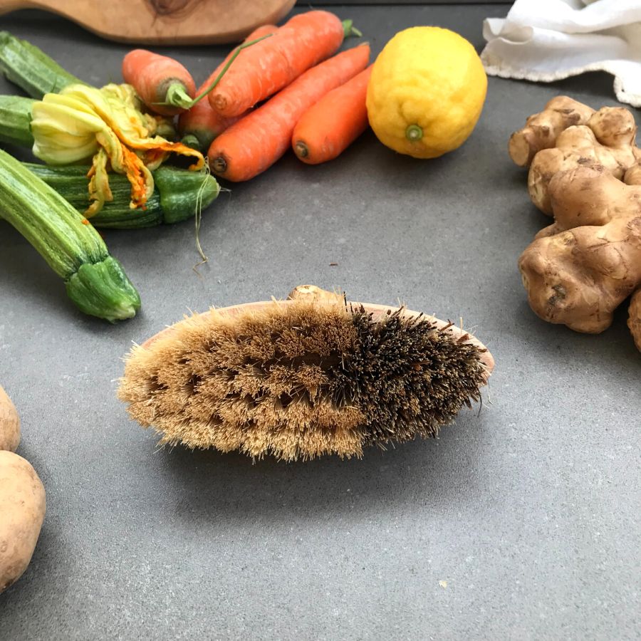 Spazzola in legno per verdure
